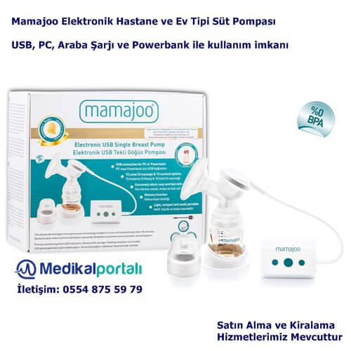 Mamajoo Hastane Tipi Süt Pompası Elektronik USB Tekli Göğüs Pompası 3